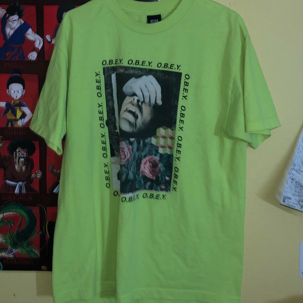 green obey shirt